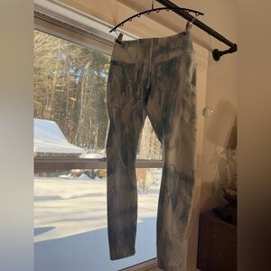Nike Gray and Black Tie-Dye Joggers